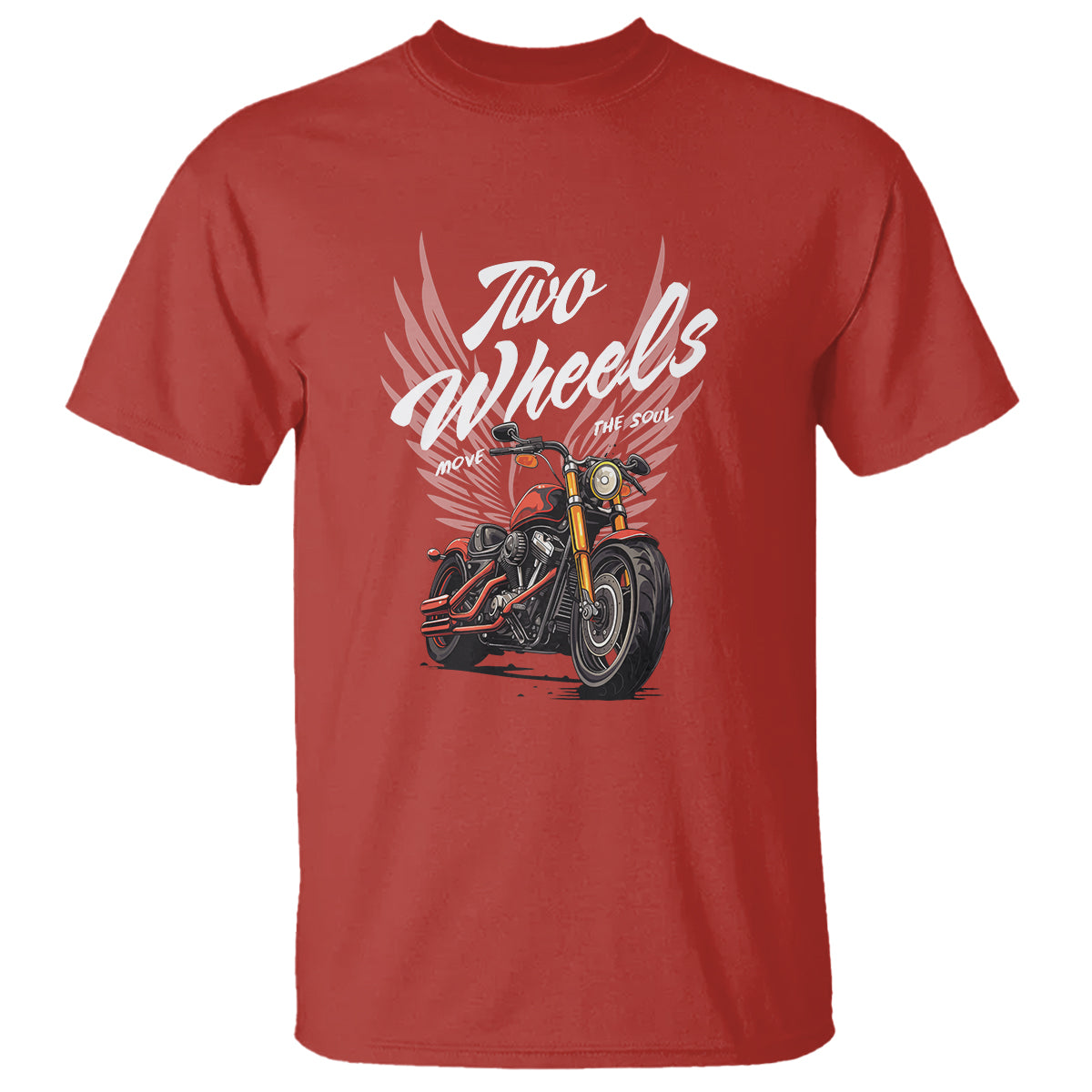 Motorcycle Rider T Shirt Four Wheels Mover The Body Two Wheels Move The Soul - Wonder Print Shop