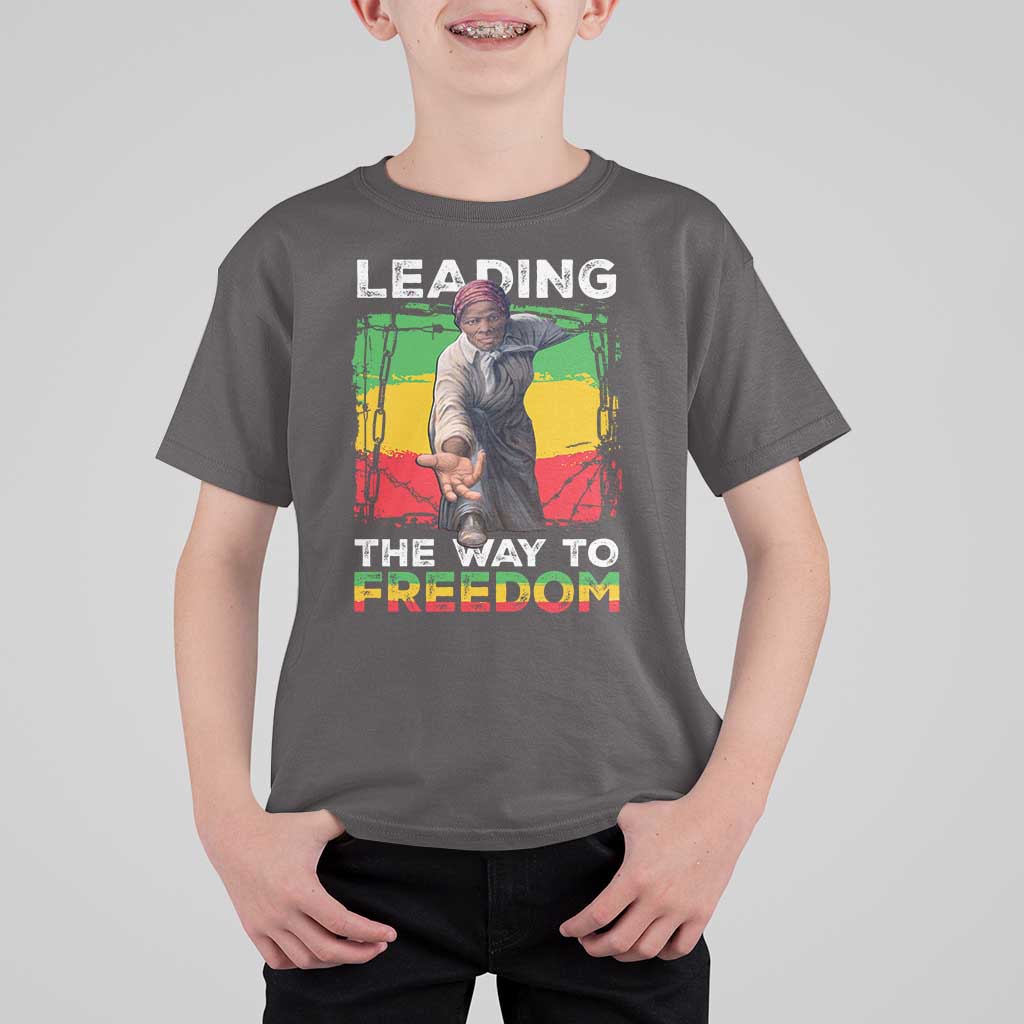 Harriet Tubman T Shirt For Kid Leading The Way To Freedom Black History