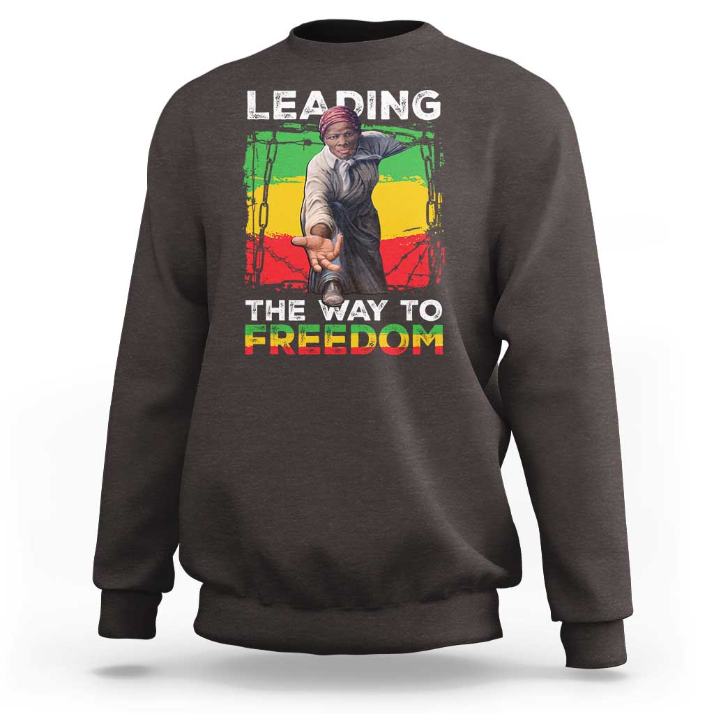 Harriet Tubman Sweatshirt Leading The Way To Freedom Black History