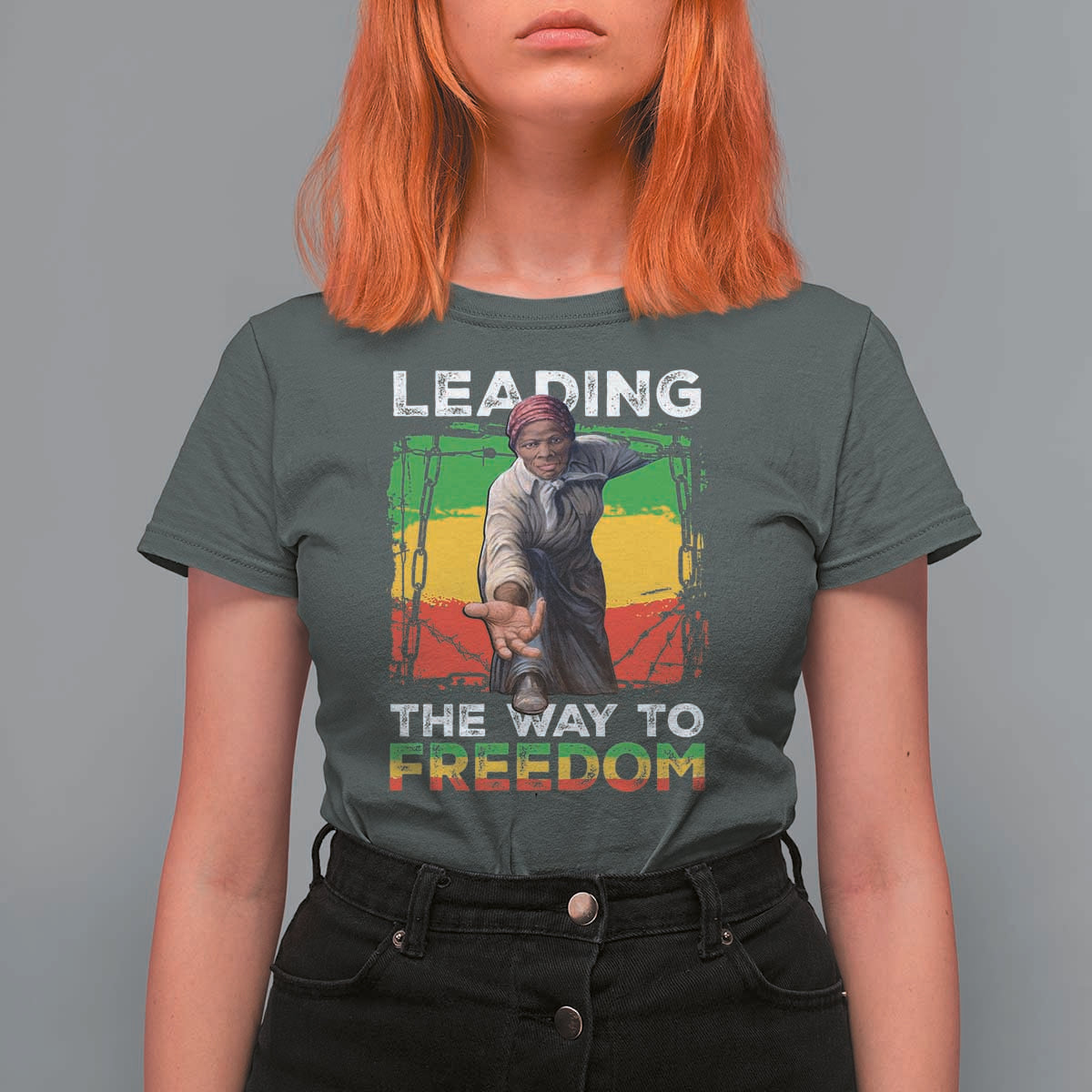 Harriet Tubman T Shirt For Women Leading The Way To Freedom Black History