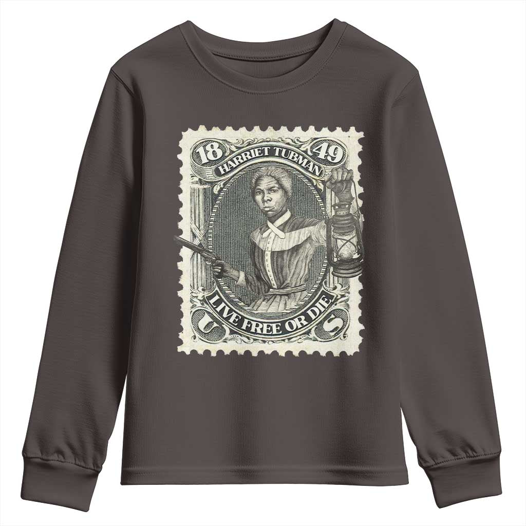 Harriet Tubman Youth Sweatshirt Live Free Or Die Black History