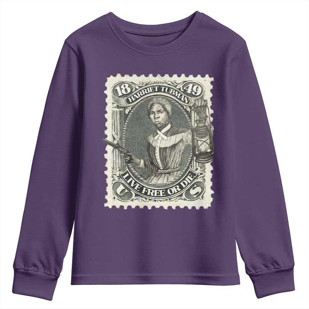 Harriet Tubman Youth Sweatshirt Live Free Or Die Black History