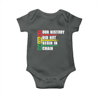 Malcolm X Baby Onesie Our History Did Not Begin In Chains