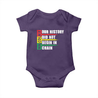 Malcolm X Baby Onesie Our History Did Not Begin In Chains