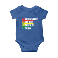 Malcolm X Baby Onesie Our History Did Not Begin In Chains