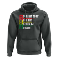 Malcolm X Hoodie Our History Did Not Begin In Chains
