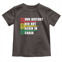 Malcolm X Toddler T Shirt Our History Did Not Begin In Chains