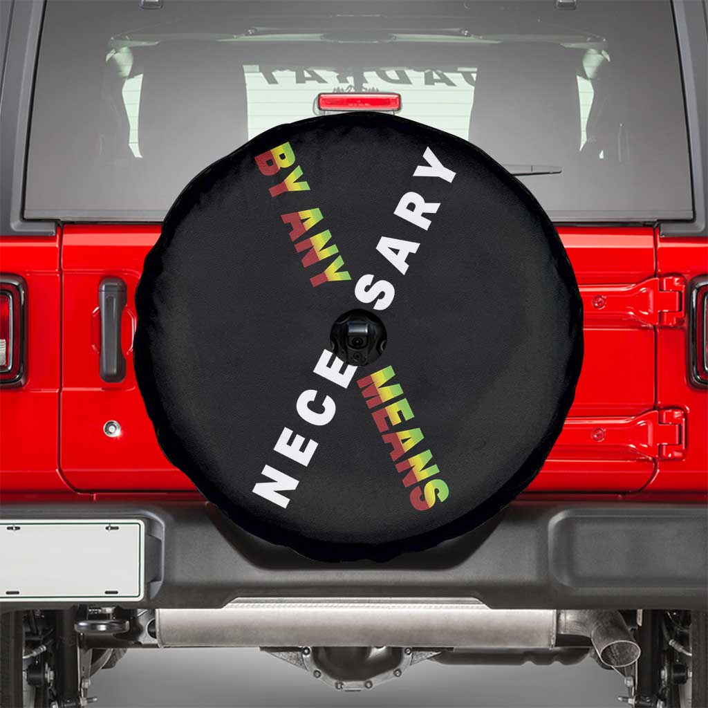 Malcolm X Spare Tire Cover By Any Means Necessary  Black History