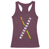 Malcolm X Racerback Tank Top By Any Means Necessary  Black History