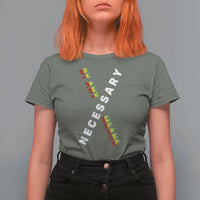 Malcolm X T Shirt For Women By Any Means Necessary  Black History