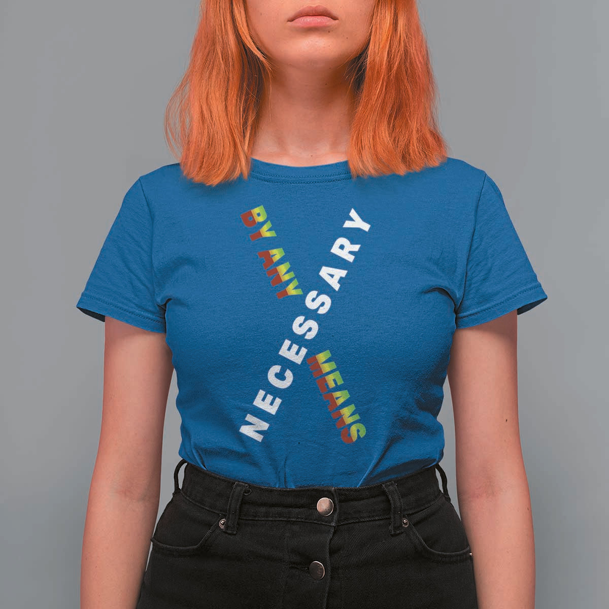 Malcolm X T Shirt For Women By Any Means Necessary  Black History