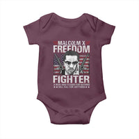 Malcolm X Baby Onesie A Man Who Stands For Nothing Will Fall For Anything