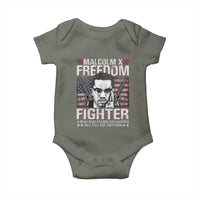 Malcolm X Baby Onesie A Man Who Stands For Nothing Will Fall For Anything