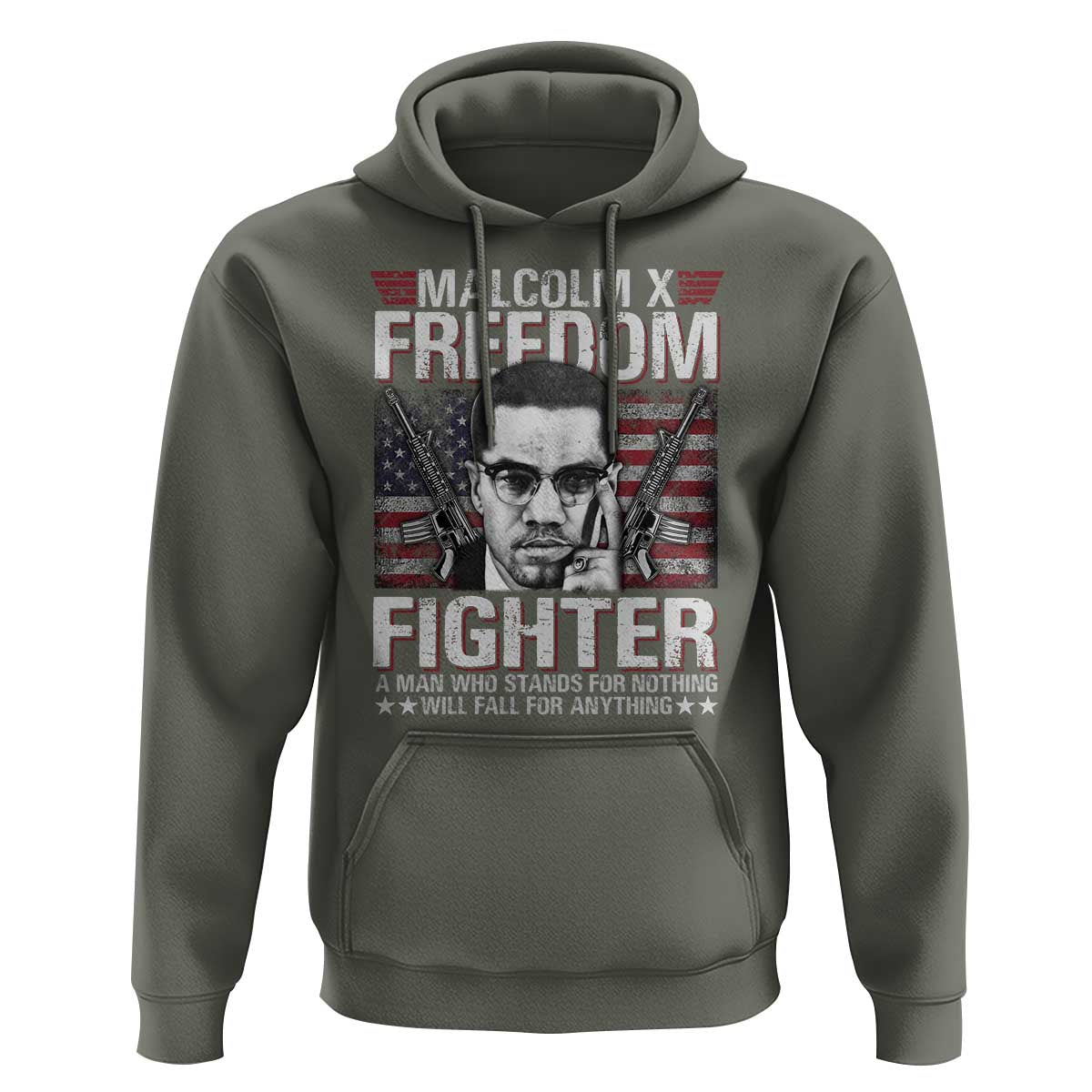 Malcolm X Hoodie A Man Who Stands For Nothing Will Fall For Anything