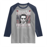 Malcolm X Raglan Shirt A Man Who Stands For Nothing Will Fall For Anything