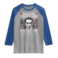 Malcolm X Raglan Shirt A Man Who Stands For Nothing Will Fall For Anything