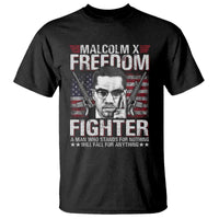 Malcolm X T Shirt A Man Who Stands For Nothing Will Fall For Anything