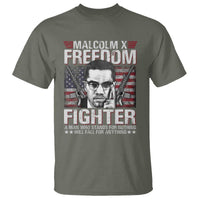 Malcolm X T Shirt A Man Who Stands For Nothing Will Fall For Anything