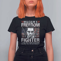 Malcolm X T Shirt For Women A Man Who Stands For Nothing Will Fall For Anything