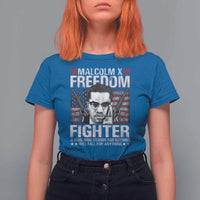Malcolm X T Shirt For Women A Man Who Stands For Nothing Will Fall For Anything