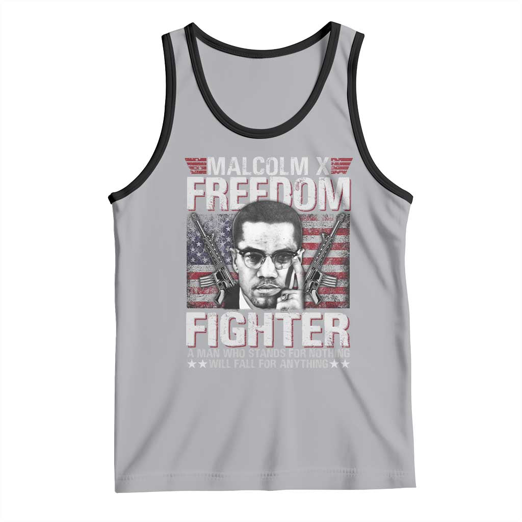 Malcolm X Tank Top A Man Who Stands For Nothing Will Fall For Anything