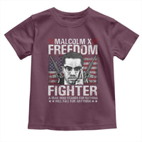 Malcolm X Toddler T Shirt A Man Who Stands For Nothing Will Fall For Anything