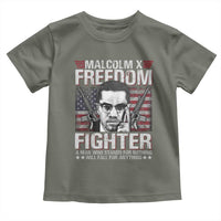 Malcolm X Toddler T Shirt A Man Who Stands For Nothing Will Fall For Anything