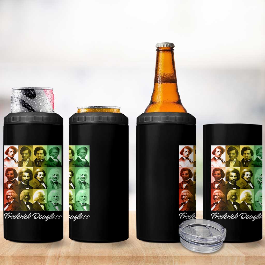 Life Of Frederick Douglass 4 in 1 Can Cooler Tumbler Black History Month