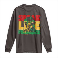 Speak Like Frederick Douglass Long Sleeve Shirt Black History Month
