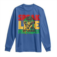 Speak Like Frederick Douglass Long Sleeve Shirt Black History Month
