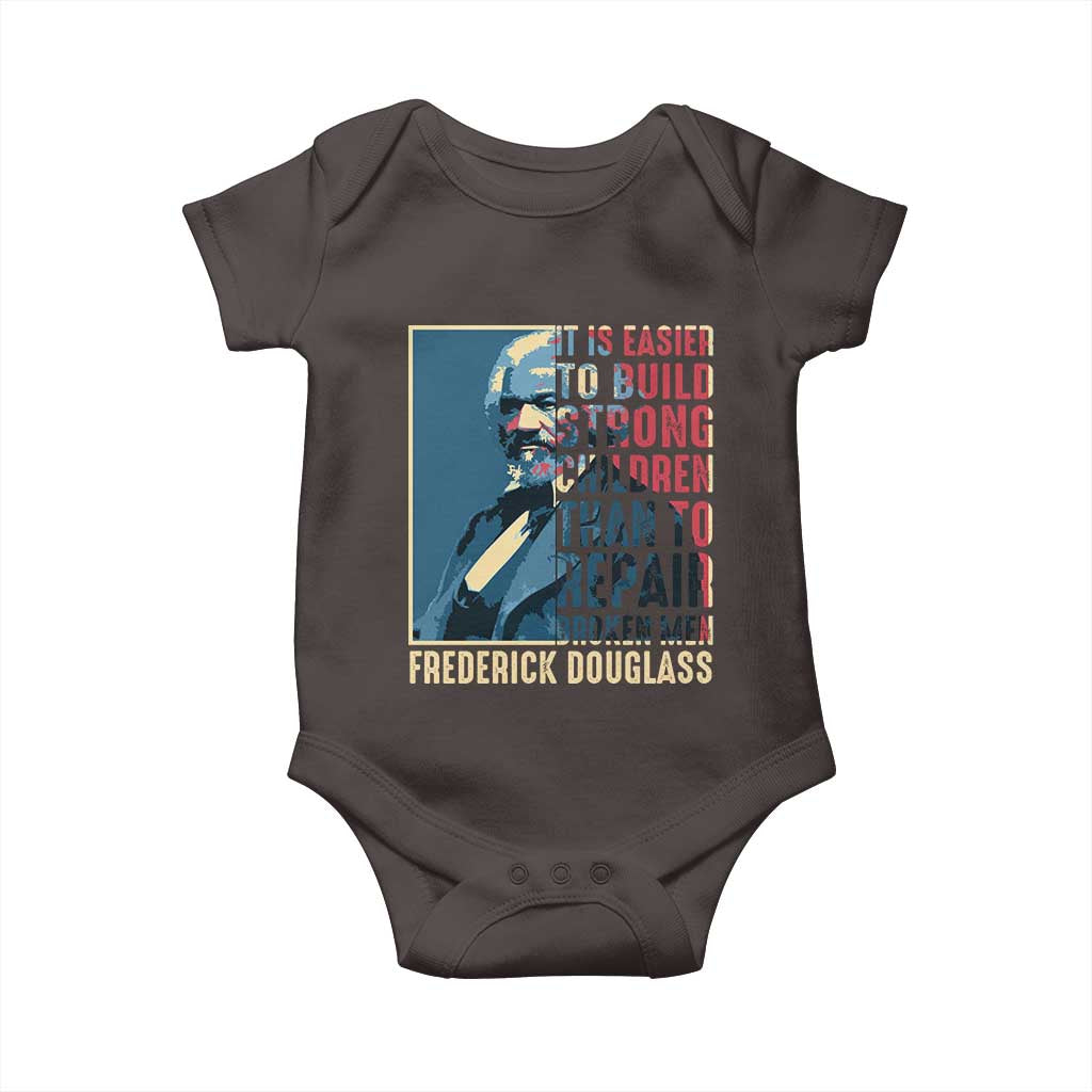 Frederick Douglass Baby Onesie It Is Easier To Build Strong Children Than To Repair Broken Men BHM