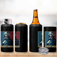 Frederick Douglass 4 in 1 Can Cooler Tumbler It Is Easier To Build Strong Children Than To Repair Broken Men BHM
