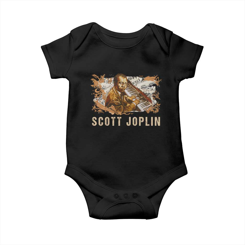 Scott Joplin Baby Onesie Afro Classical Music Composer Black History