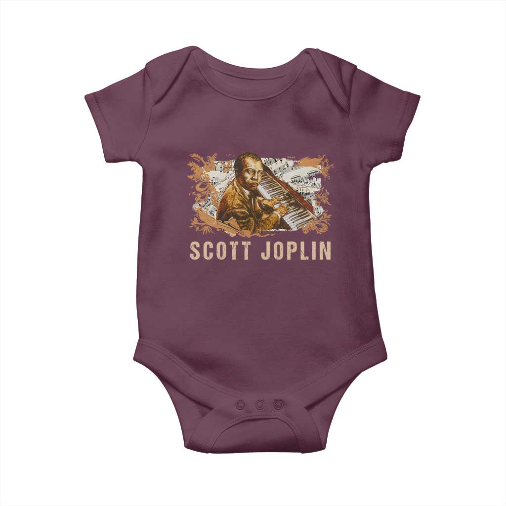 Scott Joplin Baby Onesie Afro Classical Music Composer Black History