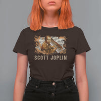 Scott Joplin T Shirt For Women Afro Classical Music Composer Black History