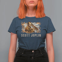 Scott Joplin T Shirt For Women Afro Classical Music Composer Black History