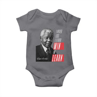 Nelson Mandela's Motivational Baby Onesie I Never Lose I Either Win Or Learn