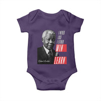 Nelson Mandela's Motivational Baby Onesie I Never Lose I Either Win Or Learn