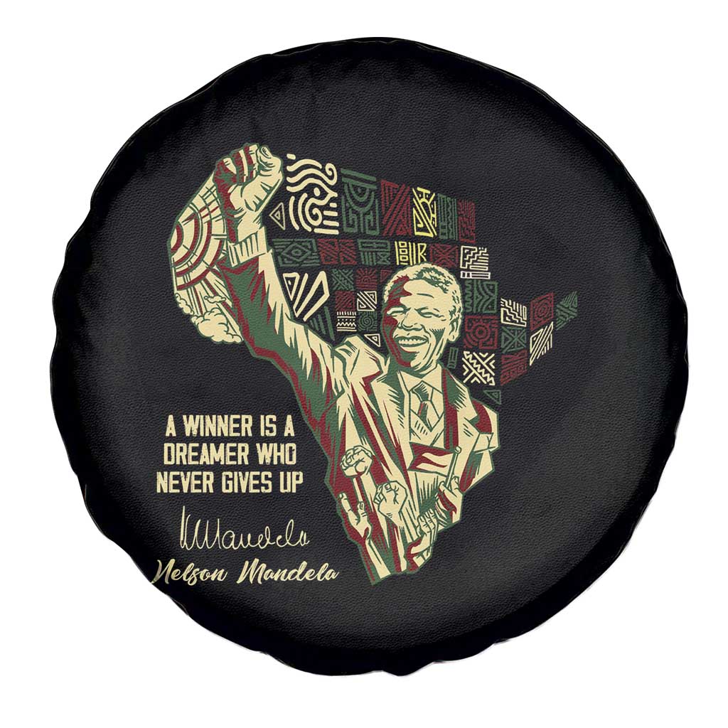 Nelson Mandela Spare Tire Cover A Winner Is A Dreamer Who Never Gives Up