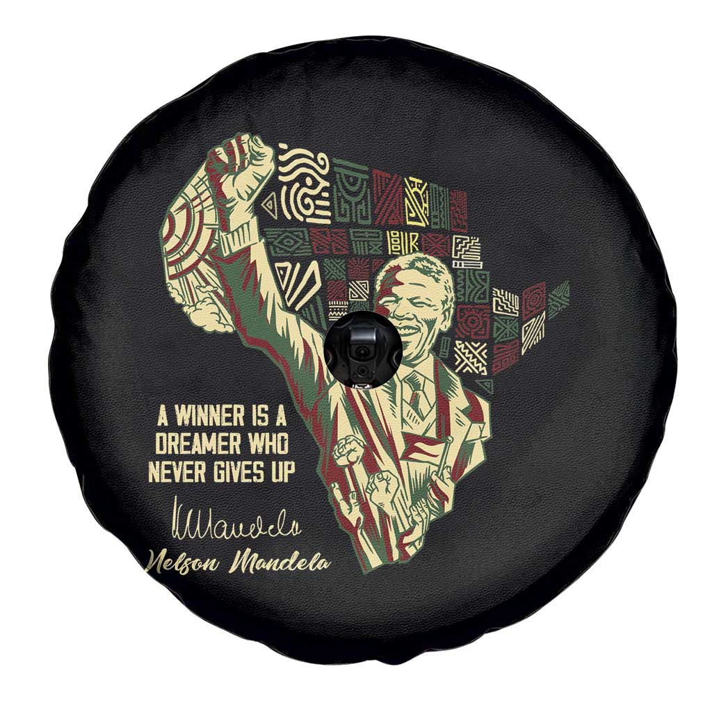 Nelson Mandela Spare Tire Cover A Winner Is A Dreamer Who Never Gives Up