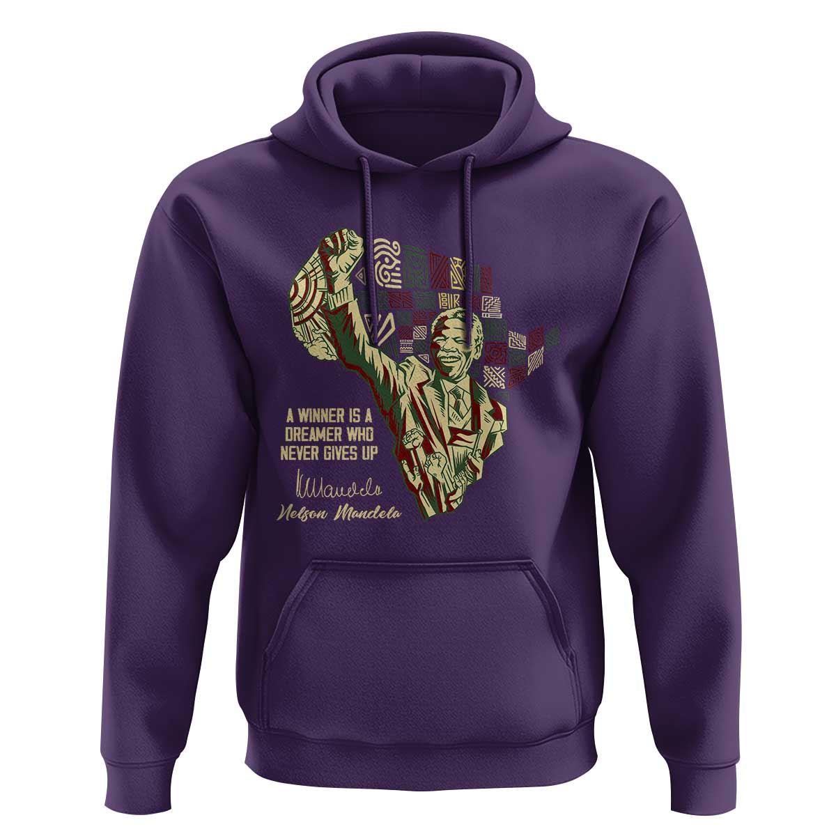 Nelson Mandela Hoodie A Winner Is A Dreamer Who Never Gives Up