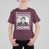 Nelson Mandela T Shirt For Kid It Always Seems Impossible Until It's Done