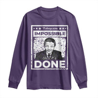 Nelson Mandela Long Sleeve Shirt It Always Seems Impossible Until It's Done