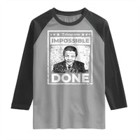 Nelson Mandela Raglan Shirt It Always Seems Impossible Until It's Done