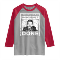 Nelson Mandela Raglan Shirt It Always Seems Impossible Until It's Done