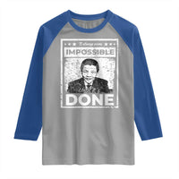 Nelson Mandela Raglan Shirt It Always Seems Impossible Until It's Done