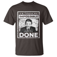 Nelson Mandela T Shirt It Always Seems Impossible Until It's Done