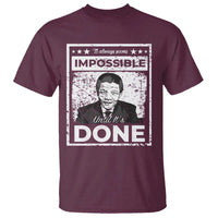 Nelson Mandela T Shirt It Always Seems Impossible Until It's Done