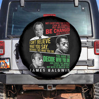 James Baldwin Spare Tire Cover Famous Quotes Nothing Can Be Changed Until It Is Faced