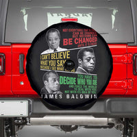 James Baldwin Spare Tire Cover Famous Quotes Nothing Can Be Changed Until It Is Faced